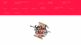 What Sewwhatalicia.com website looked like in 2016 (7 years ago)