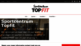 What Sportcentrumtopfit.nl website looked like in 2016 (7 years ago)