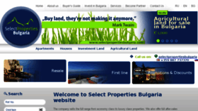 What Selectpropertiesbulgaria.com website looked like in 2016 (7 years ago)