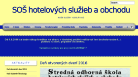 What Soshotel.sk website looked like in 2016 (7 years ago)