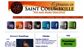 What Saintcolumbkille.org website looked like in 2016 (7 years ago)