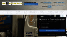 What Spotonconcrete.co.uk website looked like in 2016 (7 years ago)