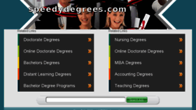 What Speedydegrees.com website looked like in 2016 (7 years ago)
