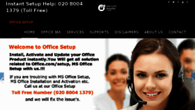 What Setupoffice.co.uk website looked like in 2016 (9 years ago)