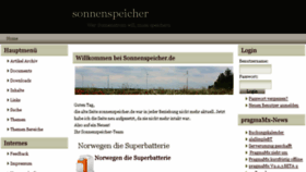 What Sonnenspeicher.de website looked like in 2016 (7 years ago)