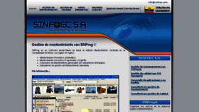 What Sinfoec.com website looked like in 2016 (7 years ago)