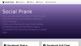 What Social-prank.foxsash.com website looked like in 2016 (7 years ago)