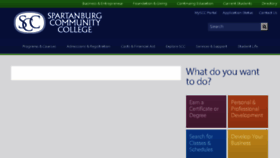 What Spartanburgcommunitycollege.com website looked like in 2016 (7 years ago)