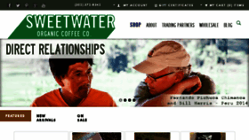 What Sweetwaterorganiccoffee.com website looked like in 2016 (7 years ago)