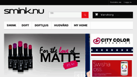 What Smink.nu website looked like in 2016 (7 years ago)