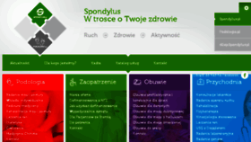 What Spondylus.pl website looked like in 2016 (7 years ago)