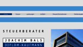 What Steuerberater-bals.de website looked like in 2016 (7 years ago)