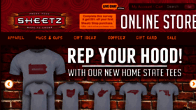 What Sheetzshop.com website looked like in 2016 (7 years ago)