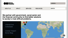 What Socialfinance.org.uk website looked like in 2016 (7 years ago)