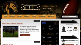 What Stallions.cz website looked like in 2016 (7 years ago)