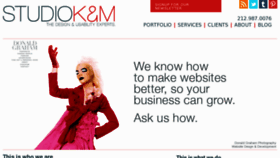 What Studiokandm.com website looked like in 2016 (7 years ago)