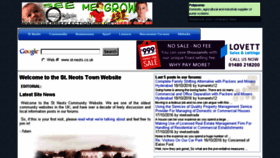 What St-neots.co.uk website looked like in 2016 (7 years ago)