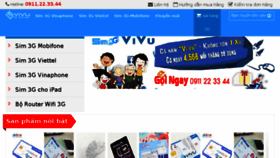 What Sim3gvivu.com website looked like in 2016 (7 years ago)