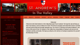What Saintandrewsinthevalley.org website looked like in 2016 (7 years ago)