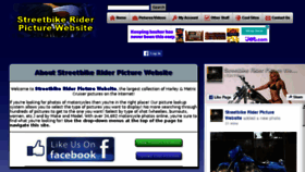 What Streetbikerider.us website looked like in 2016 (7 years ago)