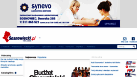 What Sosnowiecki.pl website looked like in 2016 (8 years ago)