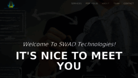 What Swadtechnologies.com website looked like in 2016 (7 years ago)