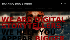 What Studiobarkingdog.com website looked like in 2016 (7 years ago)