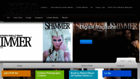What Shimmermagazine.com website looked like in 2016 (7 years ago)