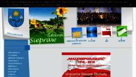 What Siepraw.pl website looked like in 2016 (7 years ago)
