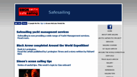 What Safesailing.co.uk website looked like in 2016 (7 years ago)