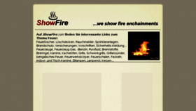 What Showfire.com website looked like in 2016 (7 years ago)