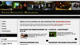 What Salier-realschule.de website looked like in 2016 (7 years ago)