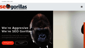 What Seogorillas.ca website looked like in 2016 (7 years ago)
