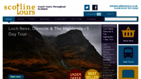What Scotlinetours.co.uk website looked like in 2016 (7 years ago)