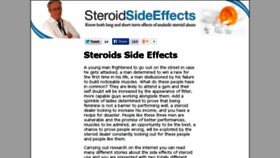 What Steroidsideeffects.net website looked like in 2016 (7 years ago)