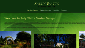 What Sallywattsgardendesign.co.uk website looked like in 2016 (7 years ago)