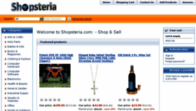 What Shopsteria.com website looked like in 2016 (7 years ago)