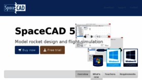 What Spacecad.com website looked like in 2016 (7 years ago)