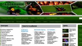 What Sadovniki.info website looked like in 2016 (7 years ago)