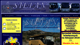 What Stefan-bus.pl website looked like in 2016 (7 years ago)