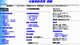 What Shogi-naka.com website looked like in 2016 (7 years ago)