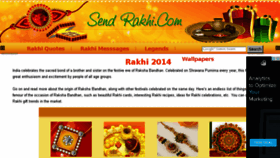 What Sendrakhi.com website looked like in 2016 (7 years ago)