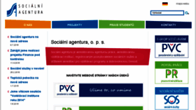 What Socialniagentura.cz website looked like in 2016 (7 years ago)