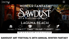 What Sawdustartfestival.org website looked like in 2016 (7 years ago)
