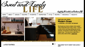What Sweetandlovelylife.com website looked like in 2016 (7 years ago)
