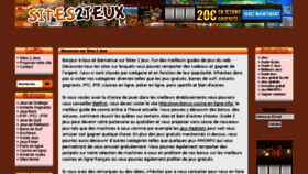 What Sites2jeux.com website looked like in 2016 (7 years ago)