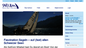 What Sailcom.ch website looked like in 2016 (8 years ago)
