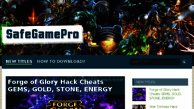 What Safegamepro.com website looked like in 2016 (7 years ago)