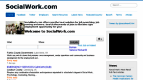 What Socialwork.com website looked like in 2016 (7 years ago)