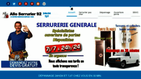 What Serrurier-pascher-92.fr website looked like in 2016 (7 years ago)